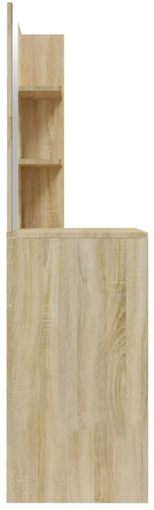 Toucador com espelho 74,5x40x141 cm cor carvalho sonoma