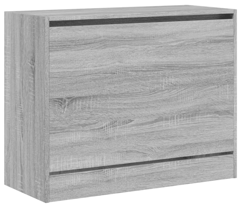Sapateira 80x34x63 cm derivados de madeira cinzento sonoma