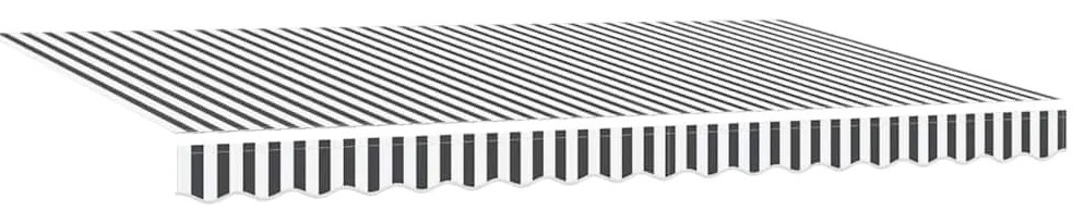 Tecido de Substituição para Toldo de 4x2 m em Antracite e Branco