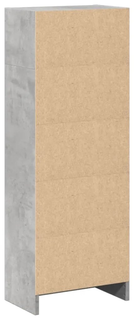 Estante 40x24x109 cm derivados de madeira cinzento cimento