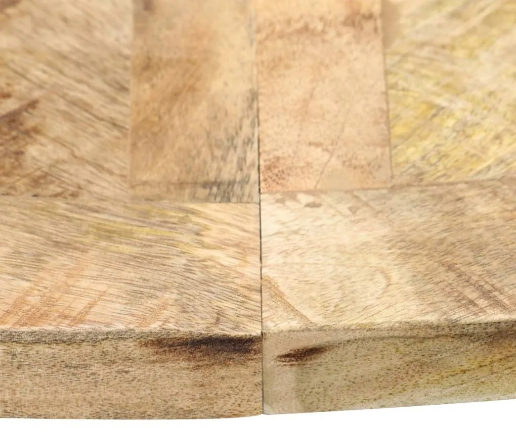 Mesa de jantar redonda 120x76 cm madeira de mangueira maciça