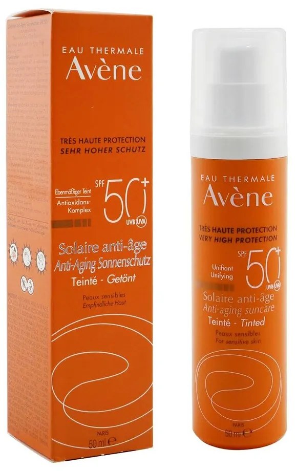 Protetor Solar com Cor Avene Tinted Antienvelhecimento (50 Ml)