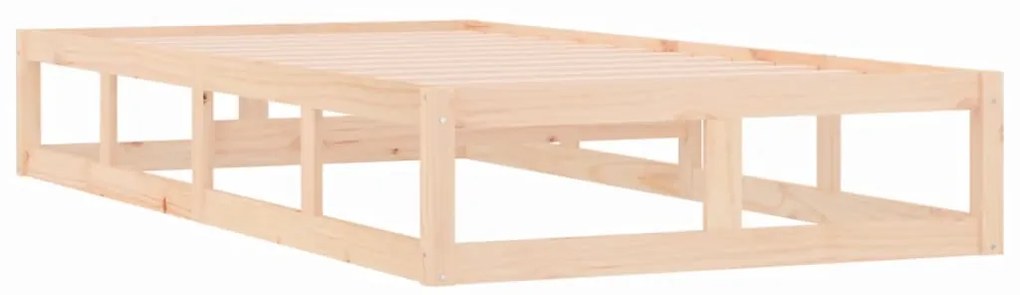Estrutura de cama pequena solteiro 75x190 cm madeira maciça