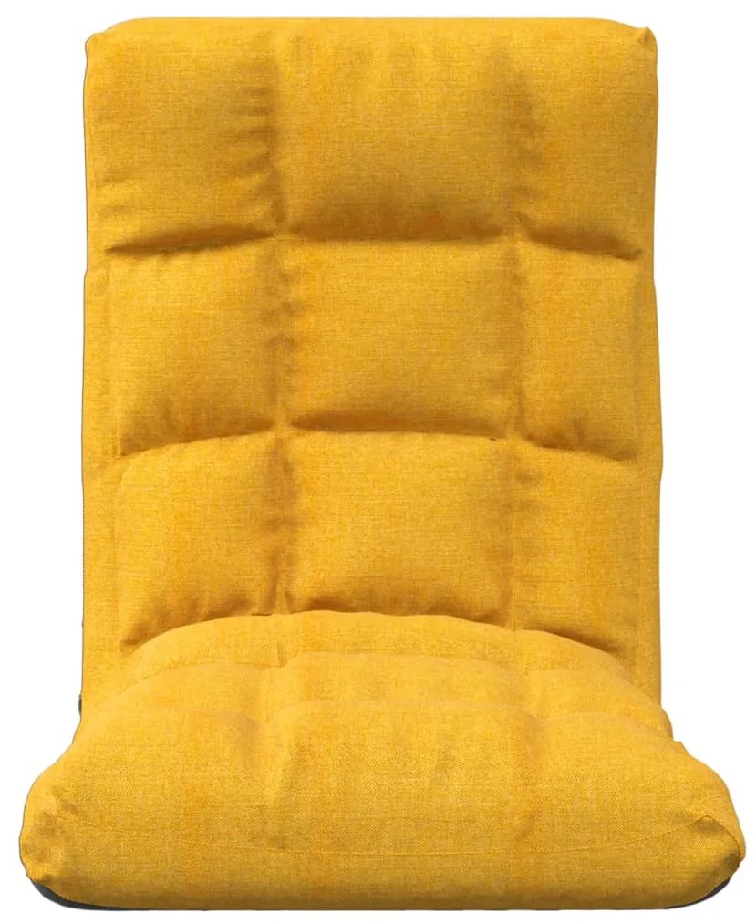 Colchão/cadeira de piso dobrável tecido amarelo mostarda