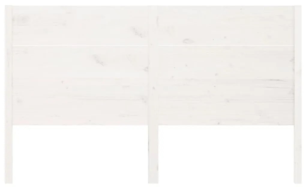 Cabeceira de cama 166x4x100 cm pinho maciço branco