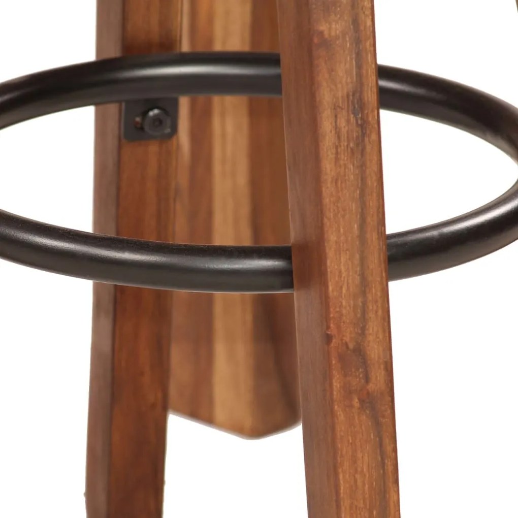 Conjunto de bar 5 pcs 115x56x107 cm madeira maciça