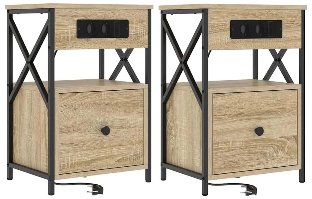 Armários de Canto 2 pcs Carvalho sonoma 40 x 31 x 60 cm