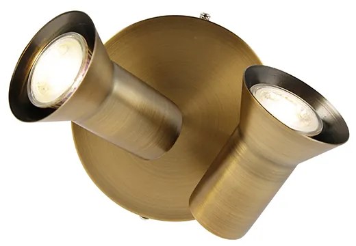 Foco de teto redondo bronze inclinável e rotativo - Karin 2