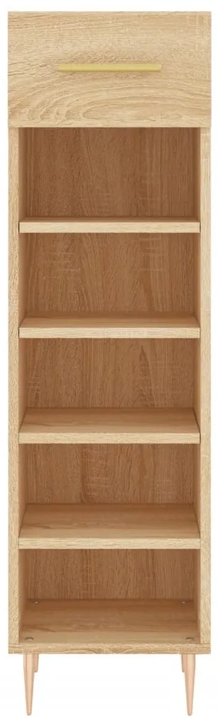 Sapateira 30x35x105 cm derivados de madeira carvalho sonoma