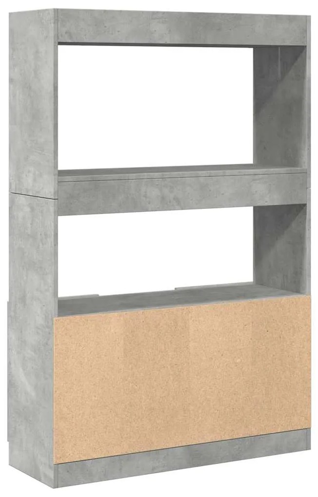 Armário alto 92x33x140 cm derivados de madeira cinzento cimento