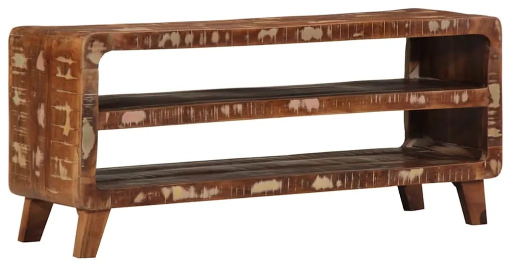 Móvel de TV 105x46x32 cm madeira recuperada maciça
