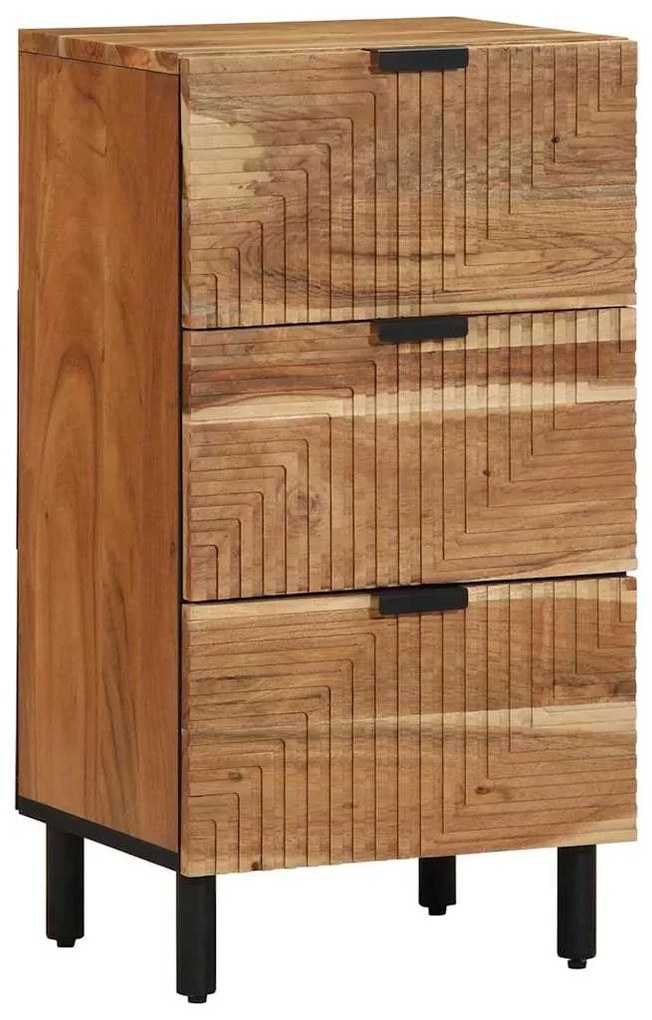 vidaXL Buffet Natural 40 x 33,5 x 75 cm Madeira Sólida de Acácia