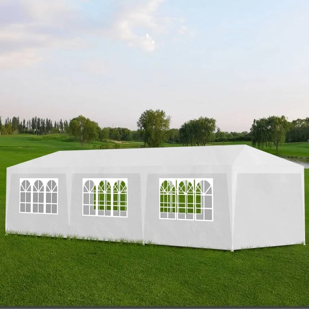 Tenda de Eventos Profissional Impermeável - 3x9 m - Branco