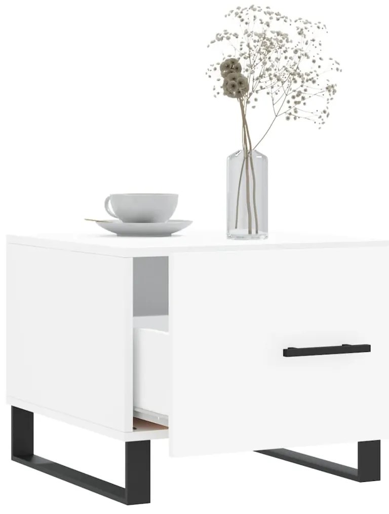 Mesa de centro 50x50x40 cm derivados de madeira branco