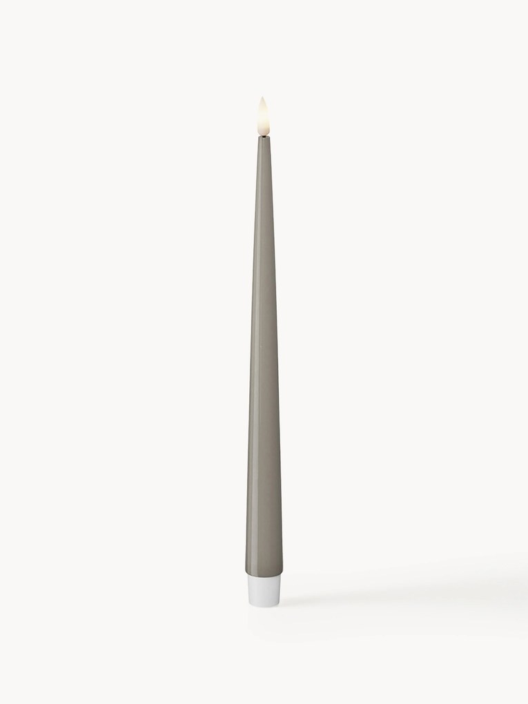 Velas LED artesanais Real Flame, Alt 28 cm, conjunto de 2