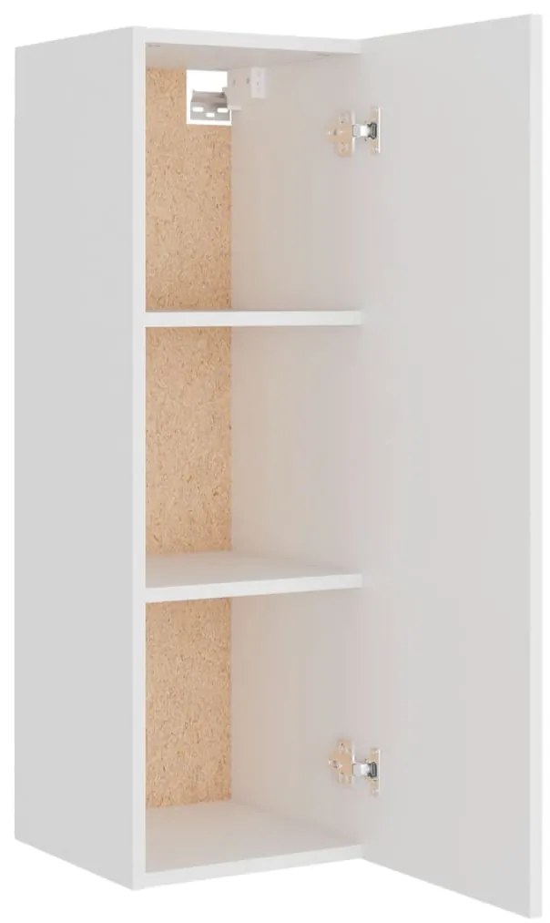 Conjunto móveis de TV 5 pcs madeira processada branco
