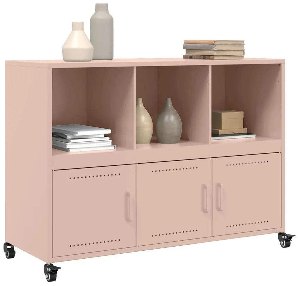 Aparador 100,5x39x72 cm aço rosa