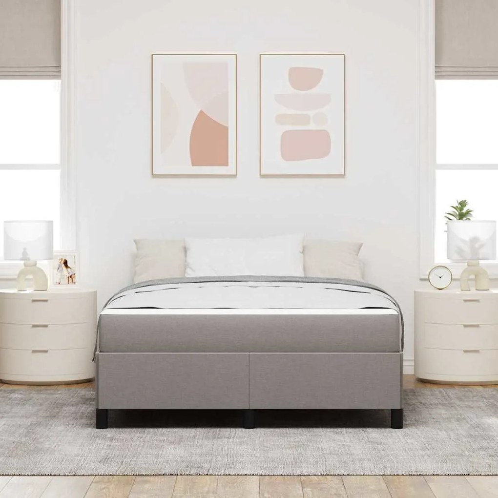 Cama Box Taupe, Preto 140 x 200 cm