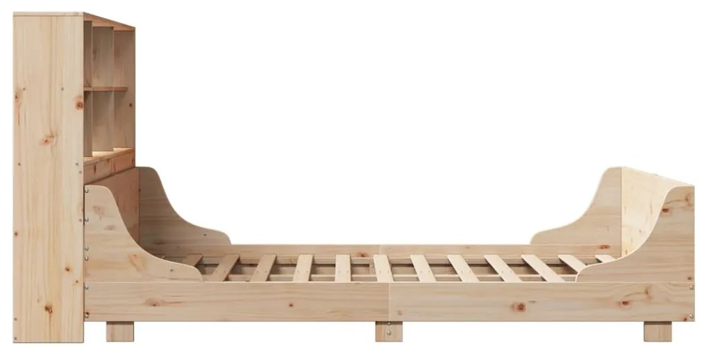 Cama com estante sem colchão 120x190 cm madeira maciça