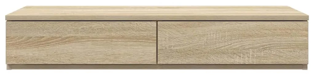 gavetas de cama vidaXL Carvalho Sonoma 80x36,5x16,5 cm Madeira Engenha