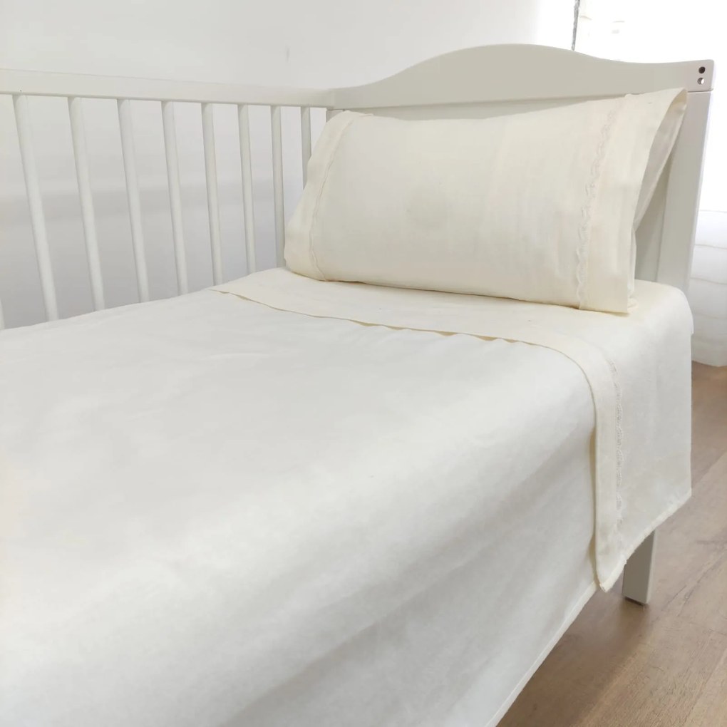 Jogo de Cama Bebé Flanela Pérola Sintra