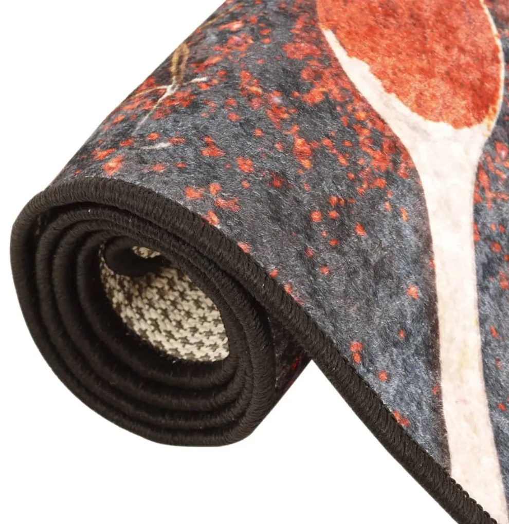Tapete de cozinha lavável antiderrapante 60x180 cm multicor