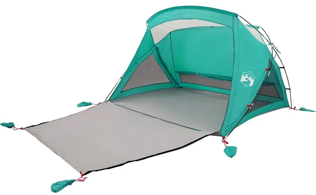 Tenda de praia 2 Pessoas impermeável verde mar