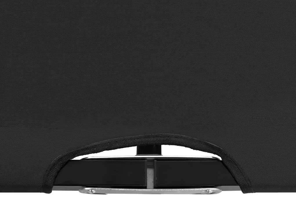 Espreguiçadeira/cama dobrável para 2 pessoas aço preto