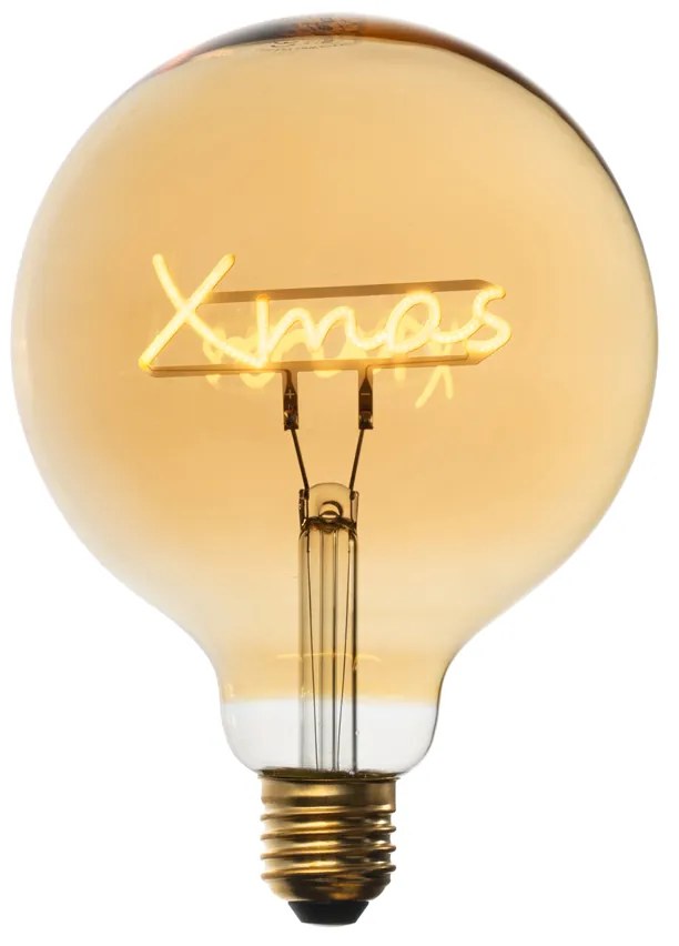 Lâmpada LED E27 de Natal Filamento G125 Âmbar 1.8W 100 lm 1800K