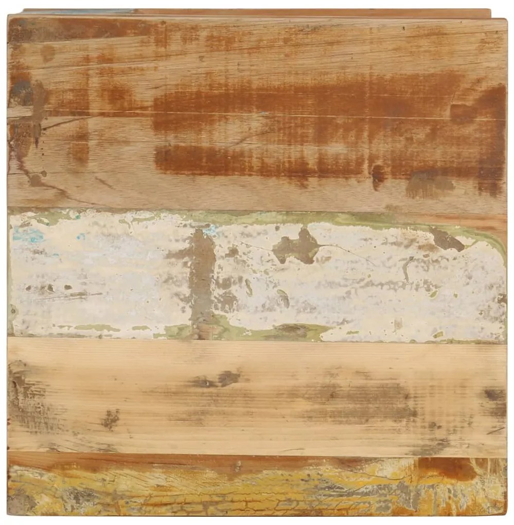 Mesa de centro 45x45x40 cm madeira recuperada maciça