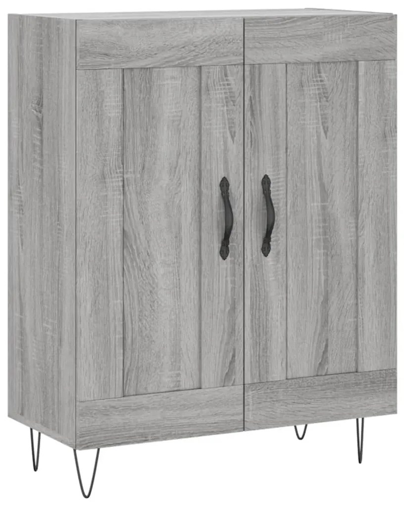 Armário alto 69,5x34x180 cm derivados de madeira sonoma cinza