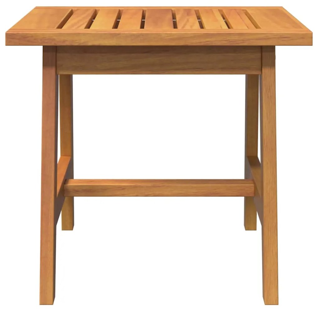 Mesa Lateral 45x45x40 cm Madeira Maciça Acácia