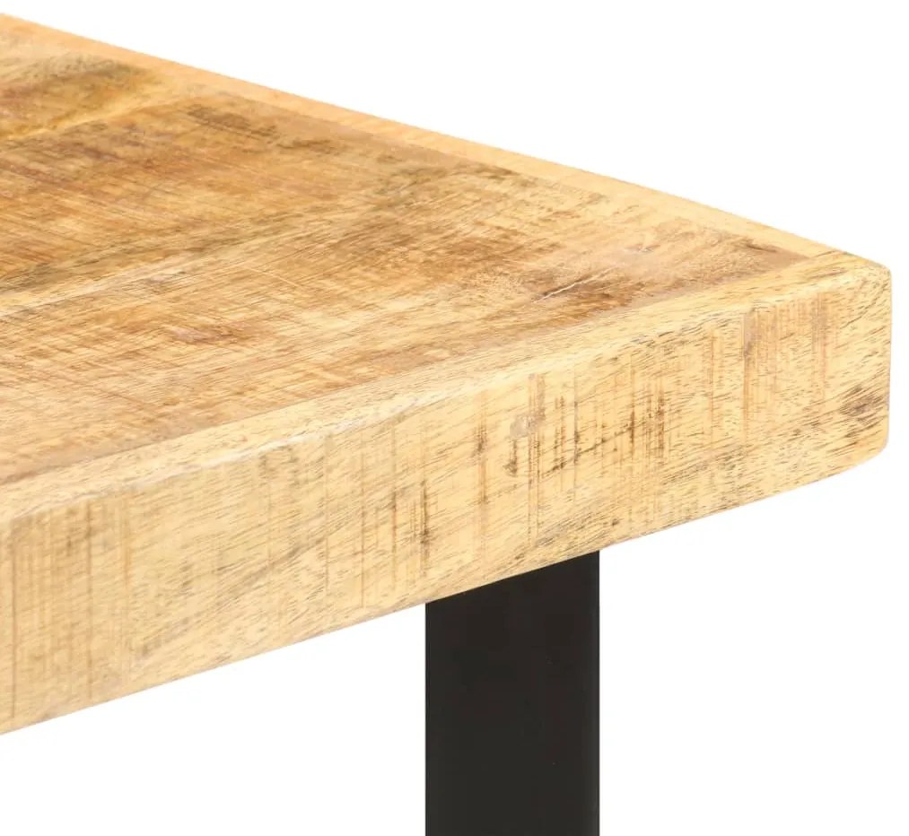 Mesa de bar 60x60x107 cm madeira de mangueira áspera