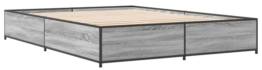 Estrutura de cama 135x190 cm derivados de madeira/metal