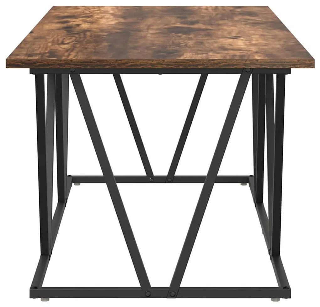 Mesa de Café vidaXL Carvalho Fumado 100x50x40 cm Madeira de Engenharia