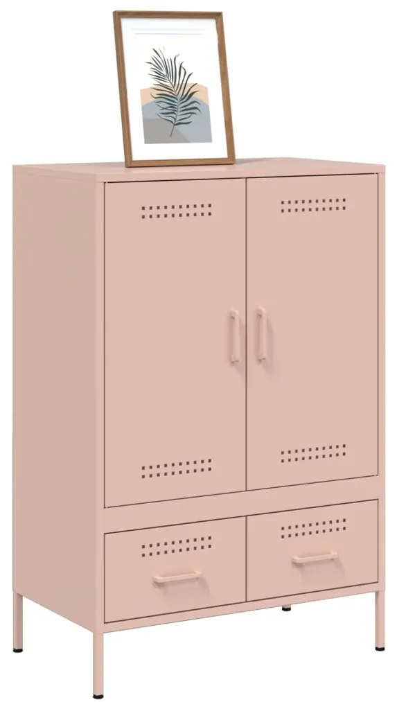 Móvel alto 68x39x101,5 cm aço rosa