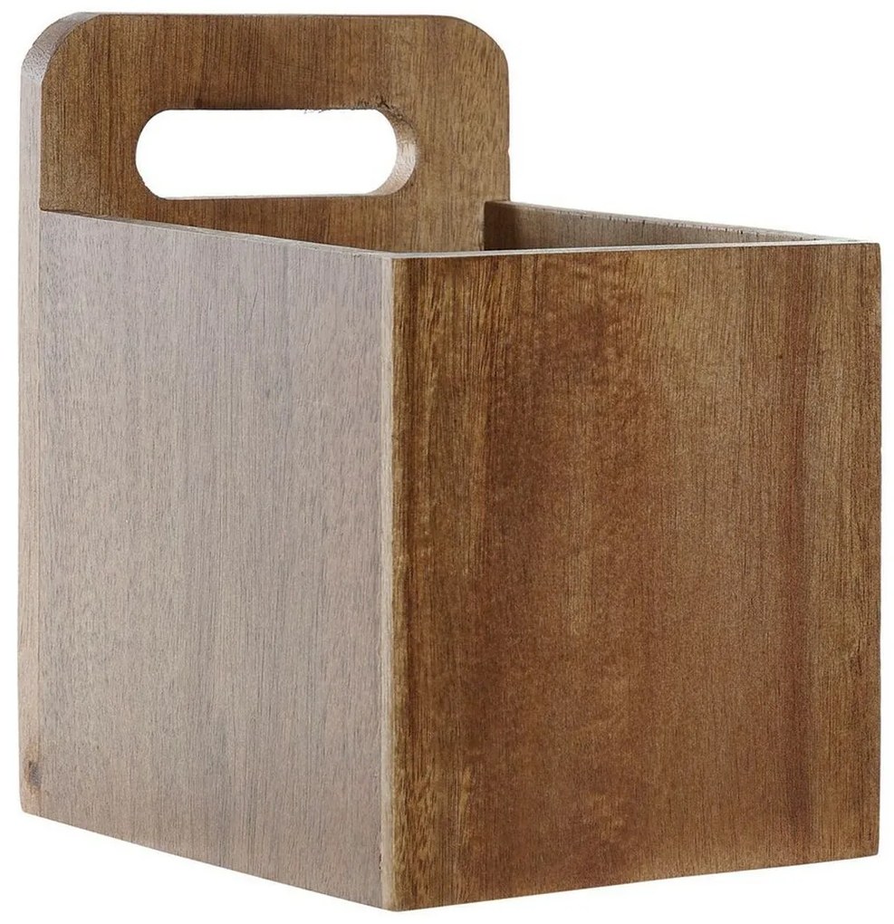 Caixa de Armazenagem DKD Home Decor 8424001811953 Natural Acácia Asas 13 x 13 x 17 cm
