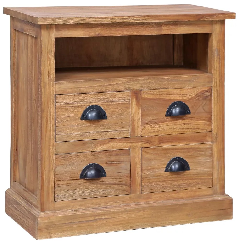 285311 vidaXL Móvel de apoio 60x30x60 cm teca maciça