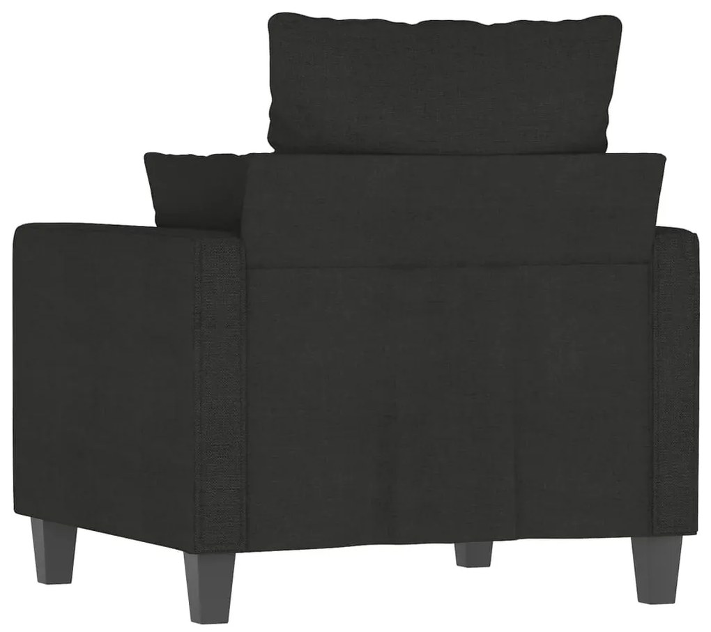 Poltrona 60 cm tecido preto