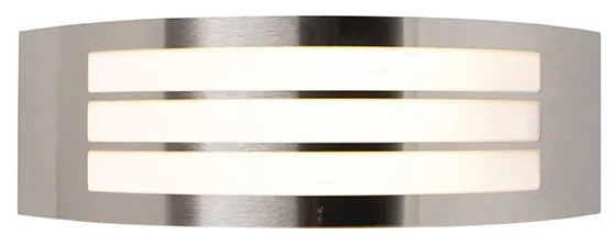 Candeeiro de parede moderno em aço inoxidável IP44 - Sapphire Deluxe