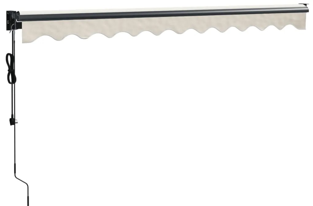 Toldo retrátil automático 3,5x2,5 m cor creme