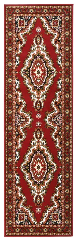 vidaXL Passadeira 80x300 cm polipropileno vermelho oriental