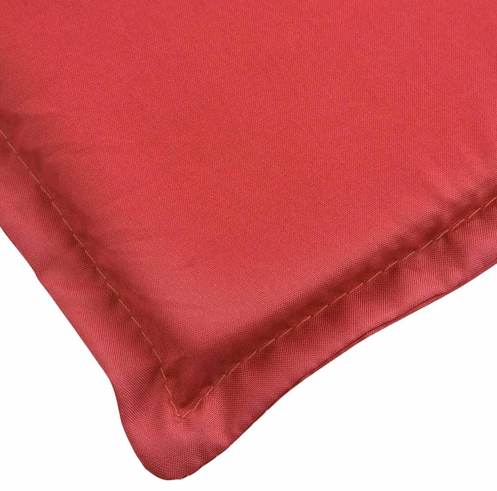 Almofadão para cadeira de terraço (75+105)x50x4 cm vermelho