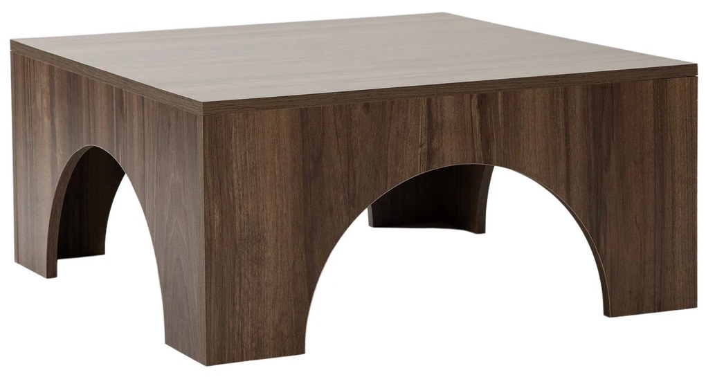 Mesa de Café Collesium - Nogueira - 80x37x80 cm