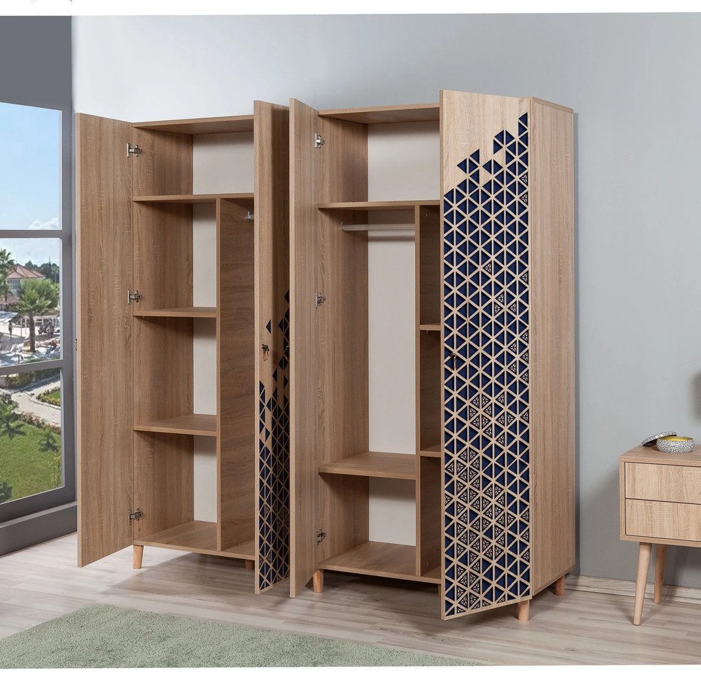 Guarda-roupa Imaj – Carvalho Sonoma – 180x192x52 cm