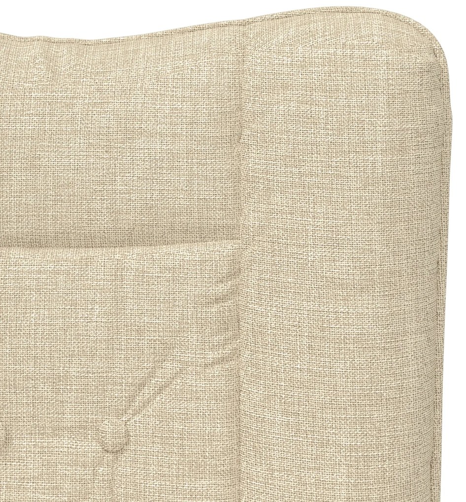 Poltrona Relaxante vidaXL em Tecido Creme