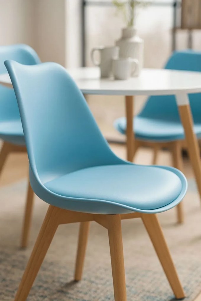 Pack 4 Cadeiras Synk Basic - Azul claro