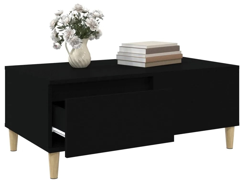 Mesa de centro 90x50x36,5 cm derivados de madeira preto