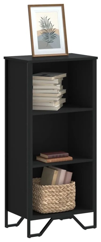 vidaXL Estante 50x31x106 cm derivados de madeira preto