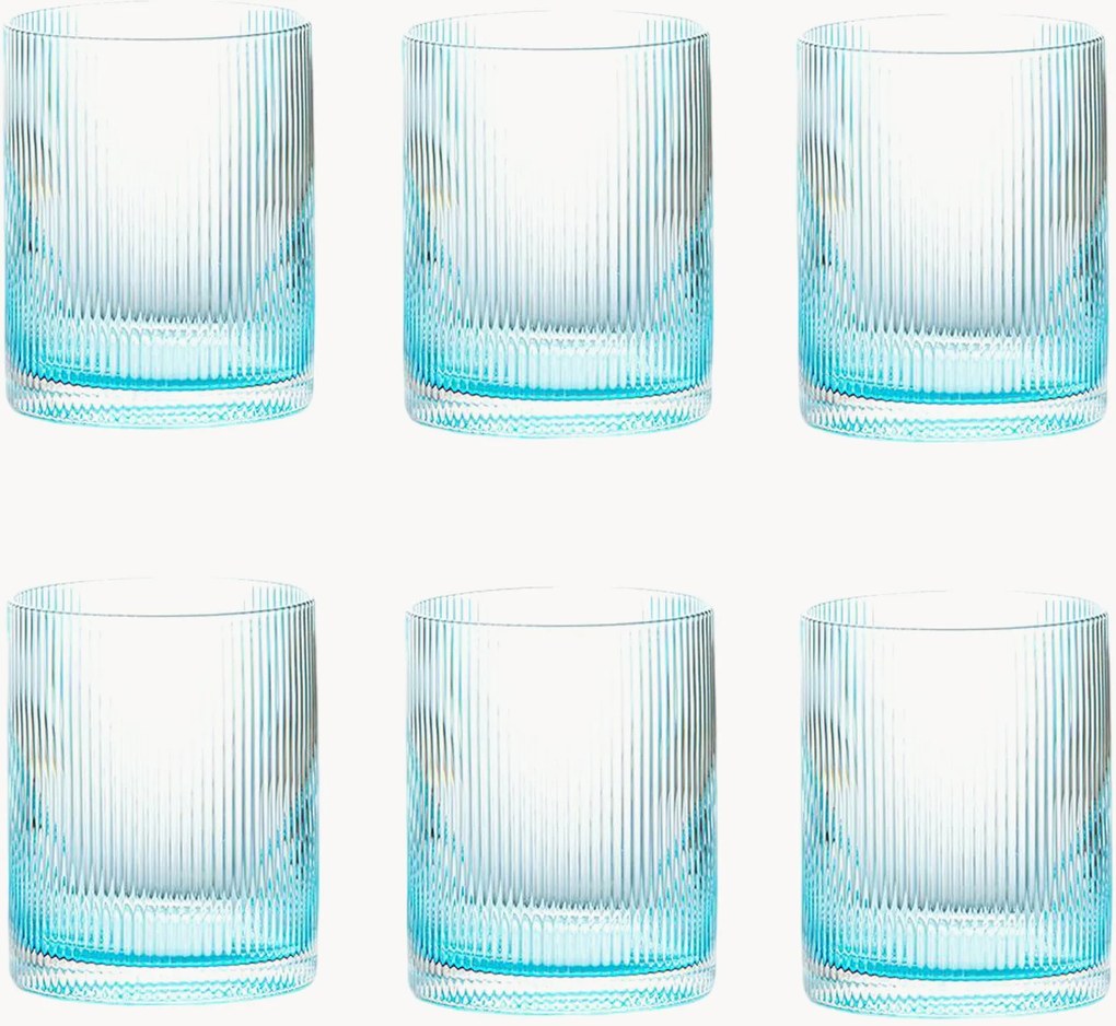 Copos Rigatino, conjunto de 6